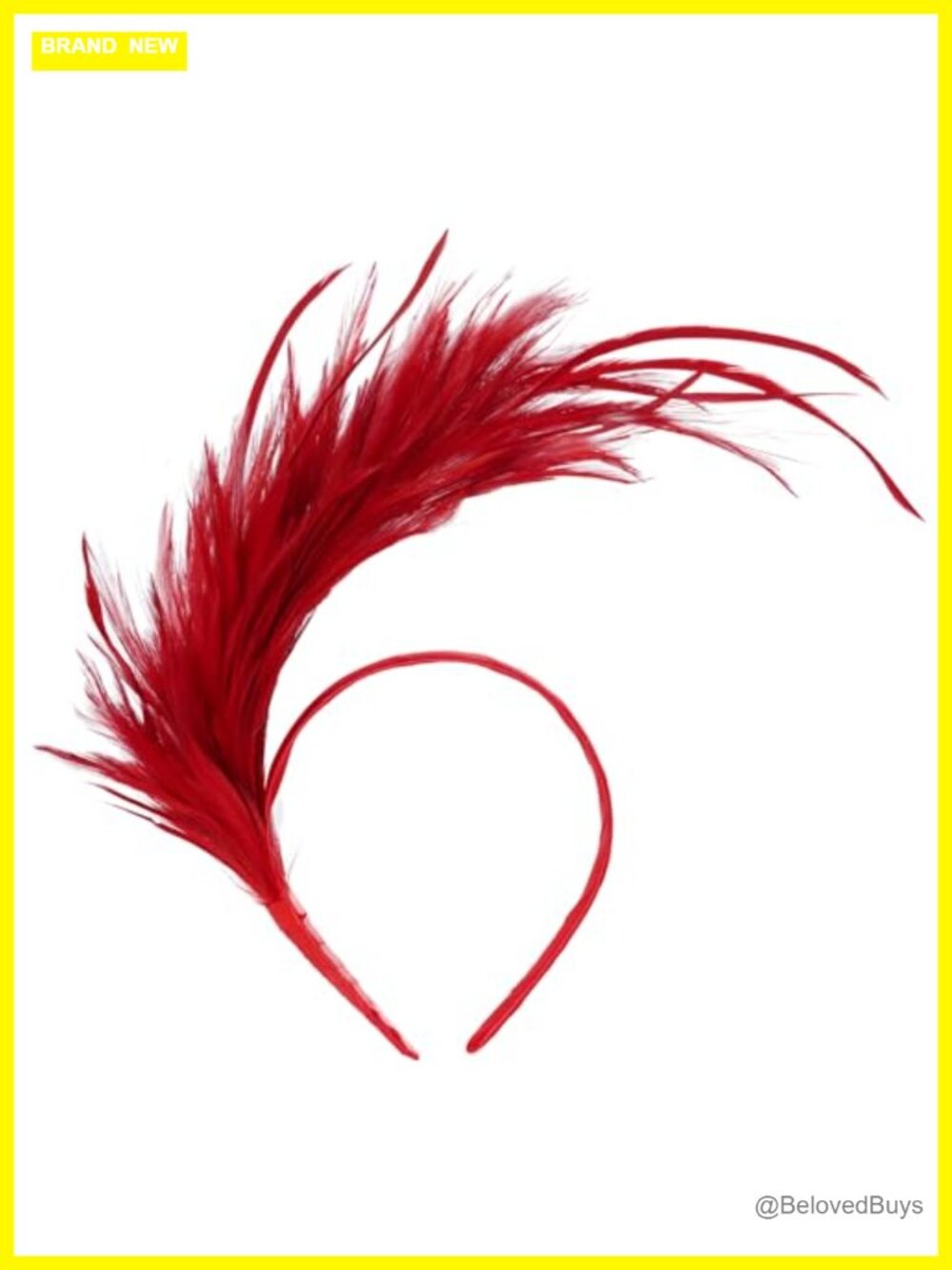 Feather Fascinator Headband 1920s Retro Prom Wedding Cocktail